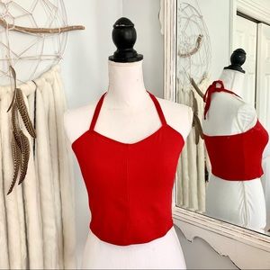 Pacsun basic red tank top